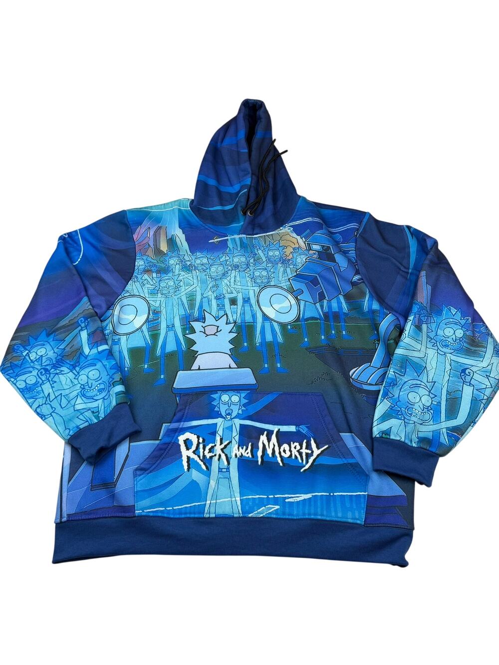 Rick and Morty Members Only Adult Swim Hoodie XL